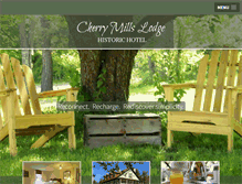 Tablet Screenshot of cherrymillslodge.com